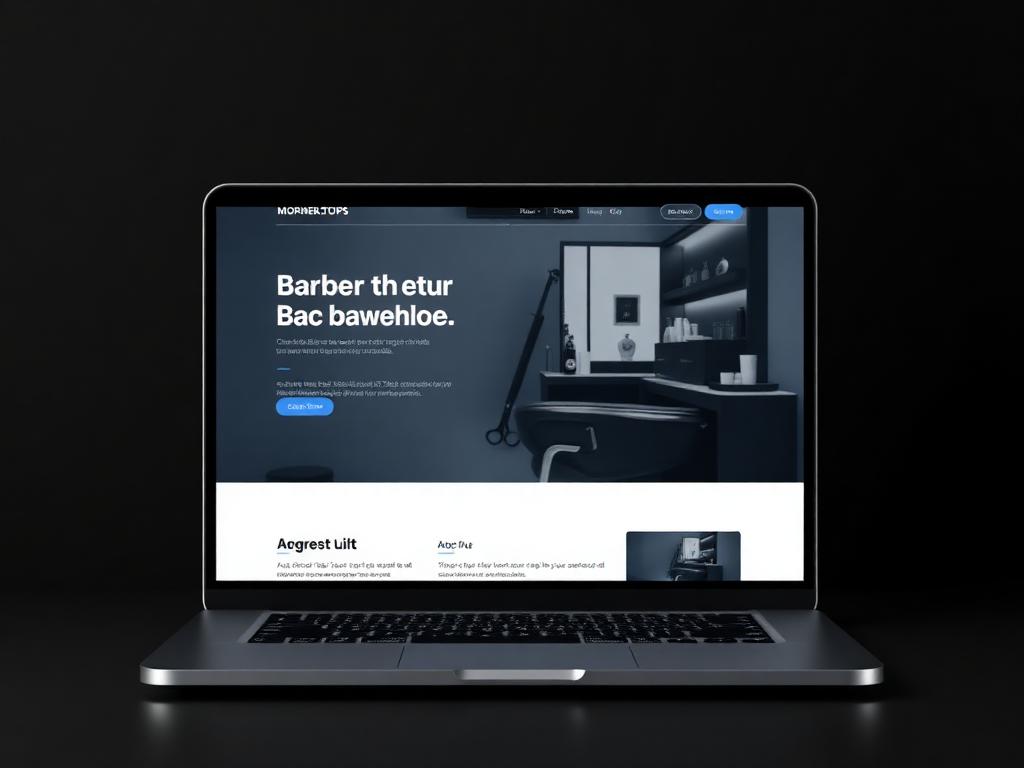Sharp & Co. Barbershop website design